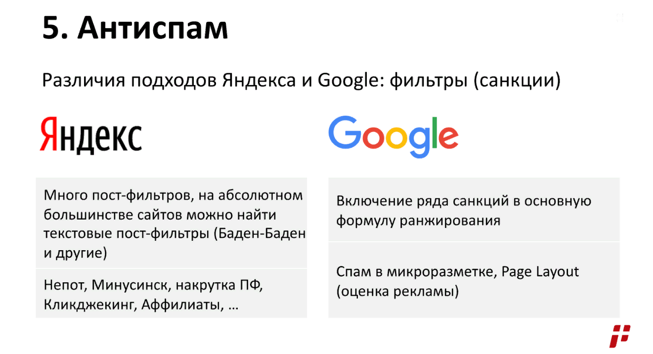 Отличия продвижения сайта в гугл курс создание сайтов екатеринбург