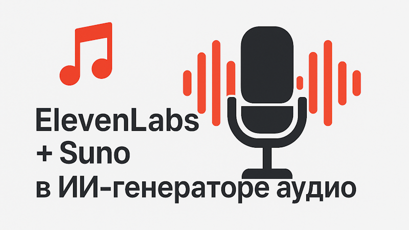 ИИ-генератор аудио Пиксель Тулс
