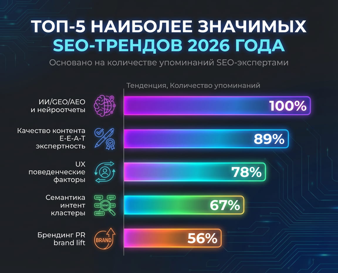 ТОП-5 SEO-трендов 2026