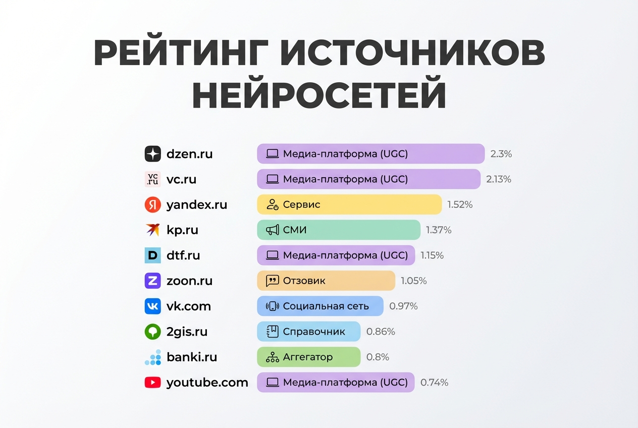 Рейтинг источников