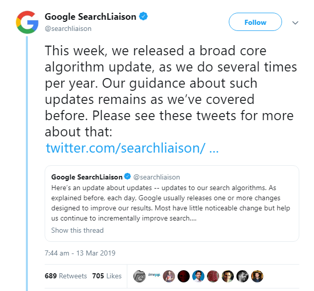 Мартовский апдейт алгоритма Google (Algorithm Update) — последствия и анализ выдачи Гугла