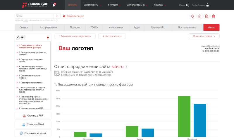 7 обновлений в отчётах проектов