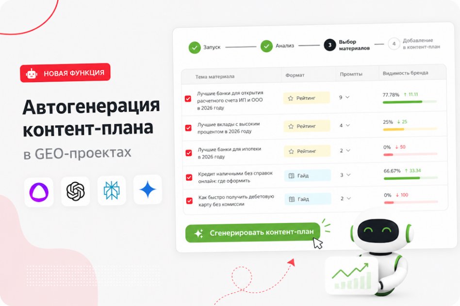 Автогенерация контент-плана в GEO-проектах